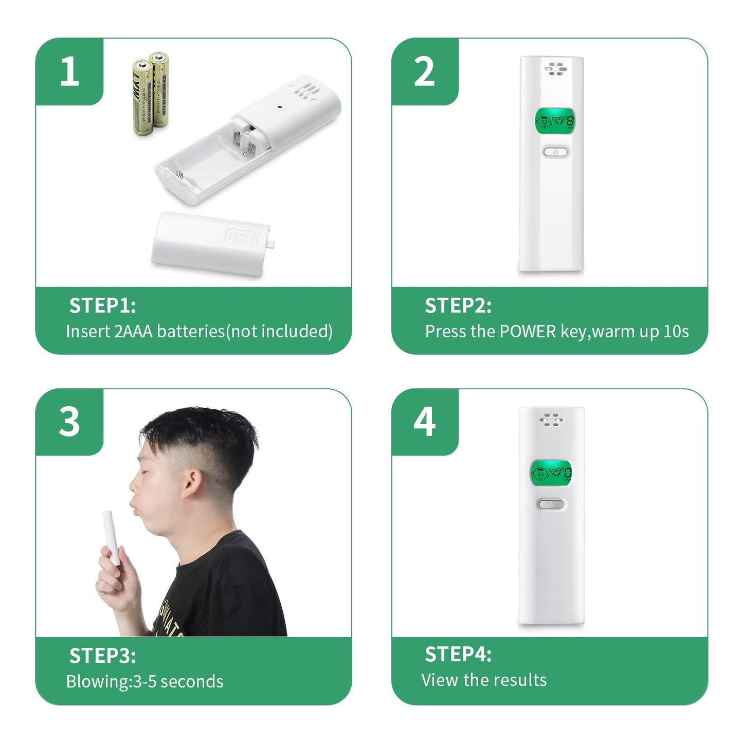 Professional Bad Breath Tester - Portable Odor Detector & Breath Smell Analyzer