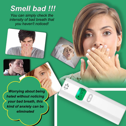 Professional Bad Breath Tester - Portable Odor Detector & Breath Smell Analyzer