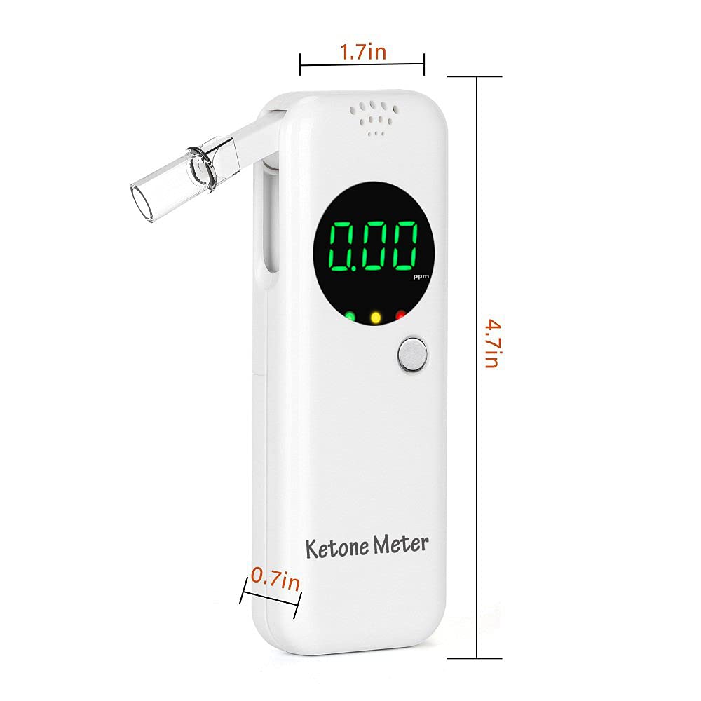 Ketone Breath Monitors for Personal Ketosis Tracking - Ketone Monitoring Breath Analyzer Ketosis Tester | Professional Home Ketone Breath Meter - Accurately Monitor Ketonsis in Your Breath