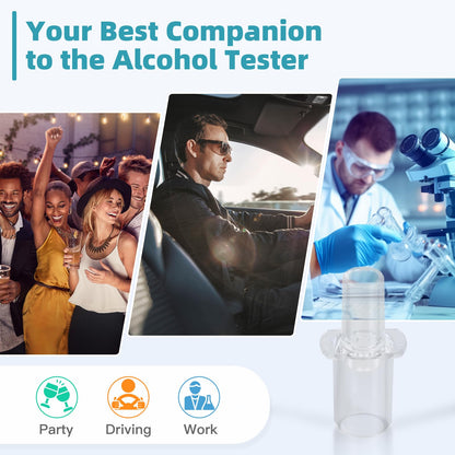 Breathalyzer Mouthpieces (500-Pack) - S75 S80 Trace Element Scout Compatible