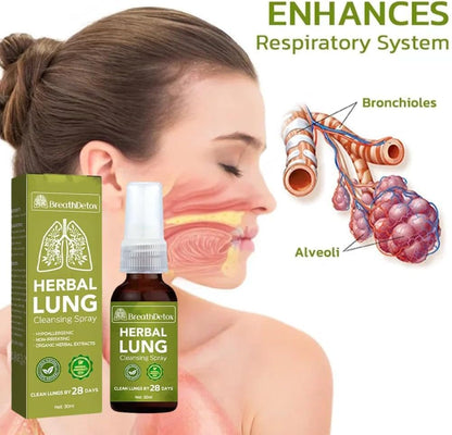 BreathDetox Herbal Lung Cleansing Spray - 3PCS | Natural Lung Support