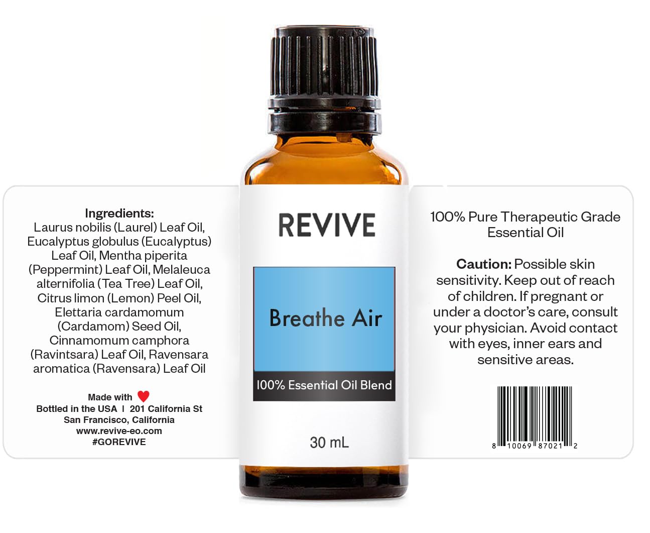 Breathe Air Essential Oil Blend 30mL by Revive Essential Oils – 100% Pure Therapeutic Grade