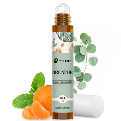 Breathe Essential Oil Blend 10ml – Breath Easy Roll-On for Sinus Relief