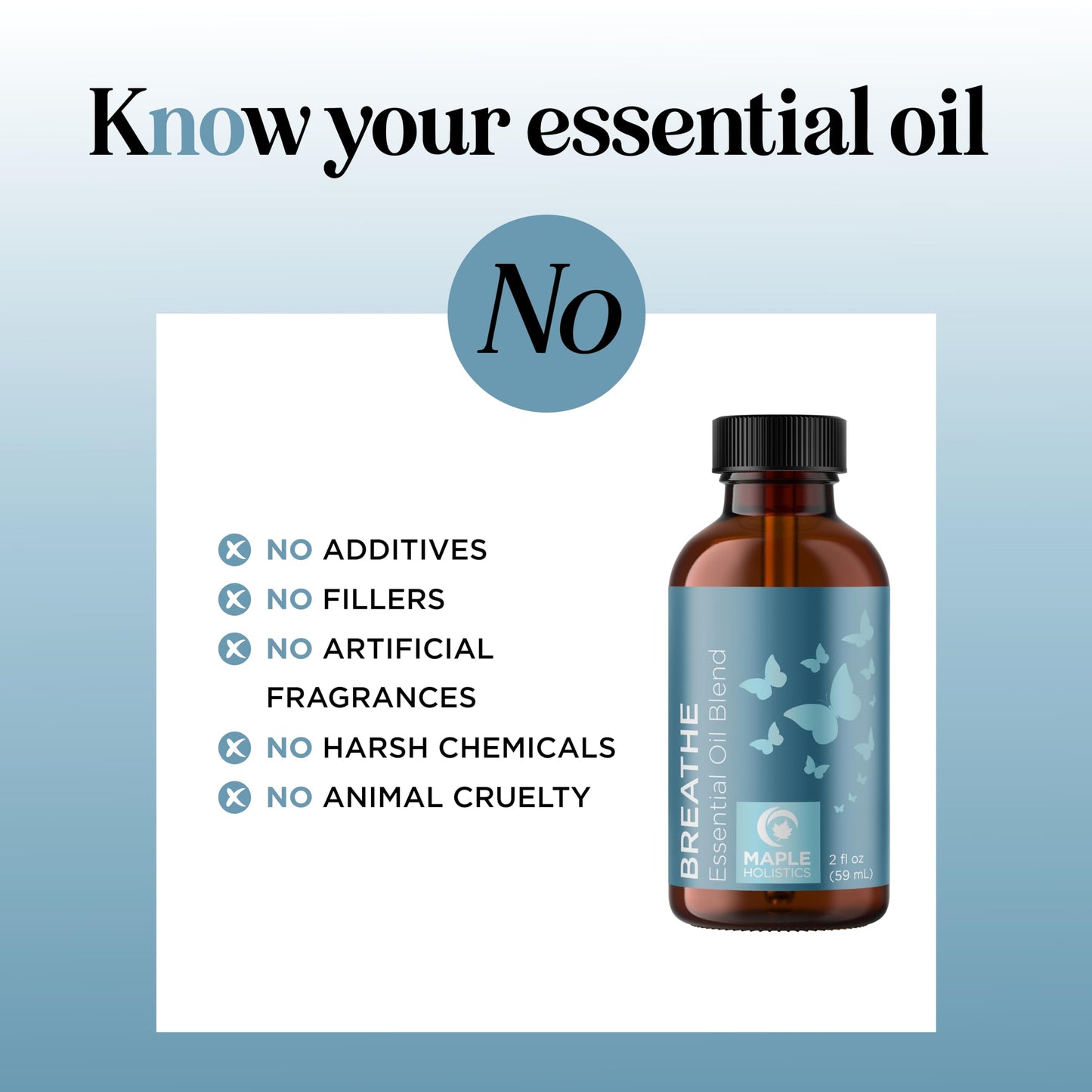 Breathe Essential Oil for Diffuser - Invigorating Eucalyptus & Peppermint (2 oz)