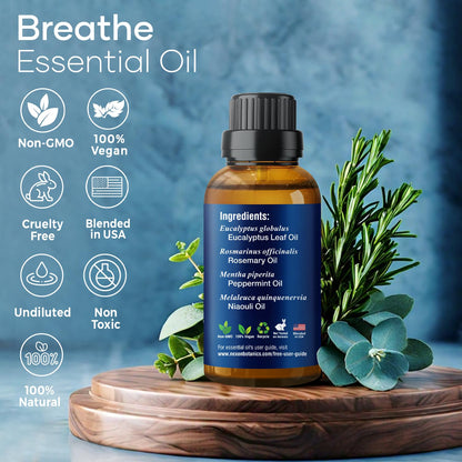 Breathe Essential Oil Blend 30 ml - Sinus Relief | Nexon Botanics