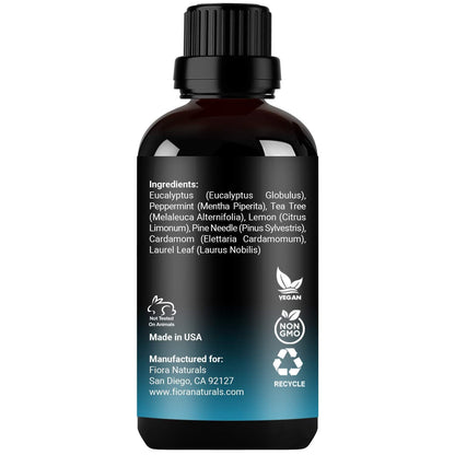 Breathe Essential Oil Blend for Diffuser – Eucalyptus, Peppermint & Tea Tree