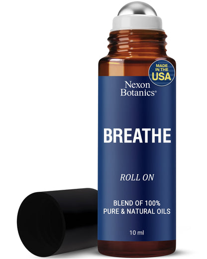 Breathe Essential Oil Roll-On 10 ml – Eucalyptus, Peppermint & Rosemary | Nexon Botanics