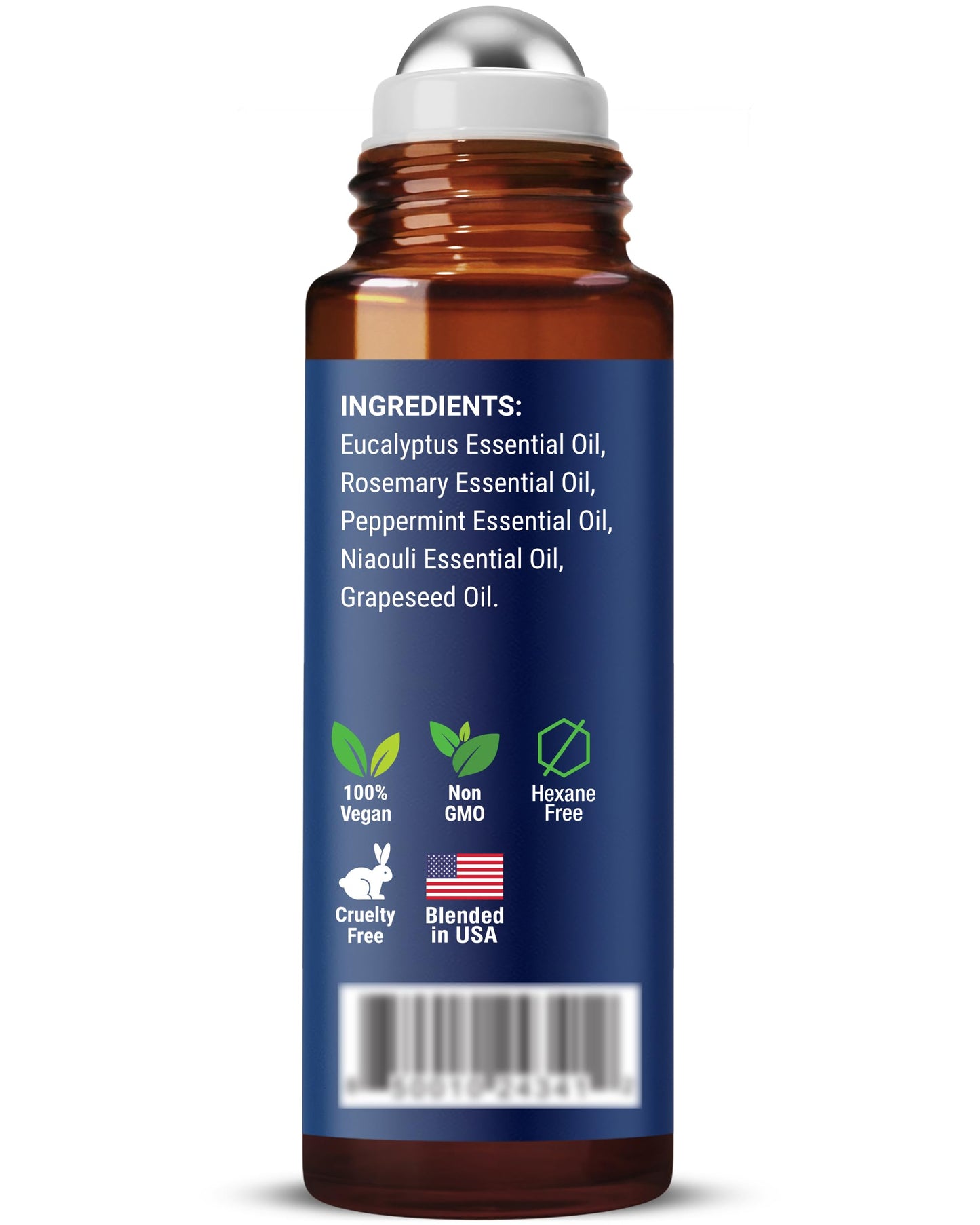 Breathe Essential Oil Roll-On 10 ml – Eucalyptus, Peppermint & Rosemary | Nexon Botanics