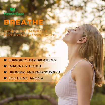 Breathe Essential Oil Roll-On Blend | Therapeutic-Grade, Clear Breathing & Energy Boost (10ml)