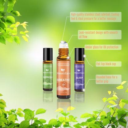 Breathe Essential Oil Roll-On Blend | Therapeutic-Grade, Clear Breathing & Energy Boost (10ml)