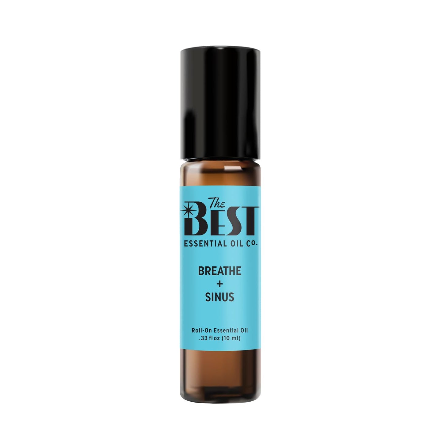 The Best Essential Oil Co. Breathe + Sinus Roll-On - Premium Grade, Pre-Diluted in Coconut Oil, 10 ml
