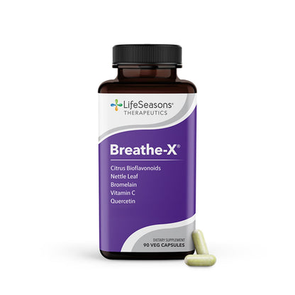 LifeSeasons Breathe-X: Allergy & Sinus Relief Supplement – Fast-Acting, Non-Drowsy