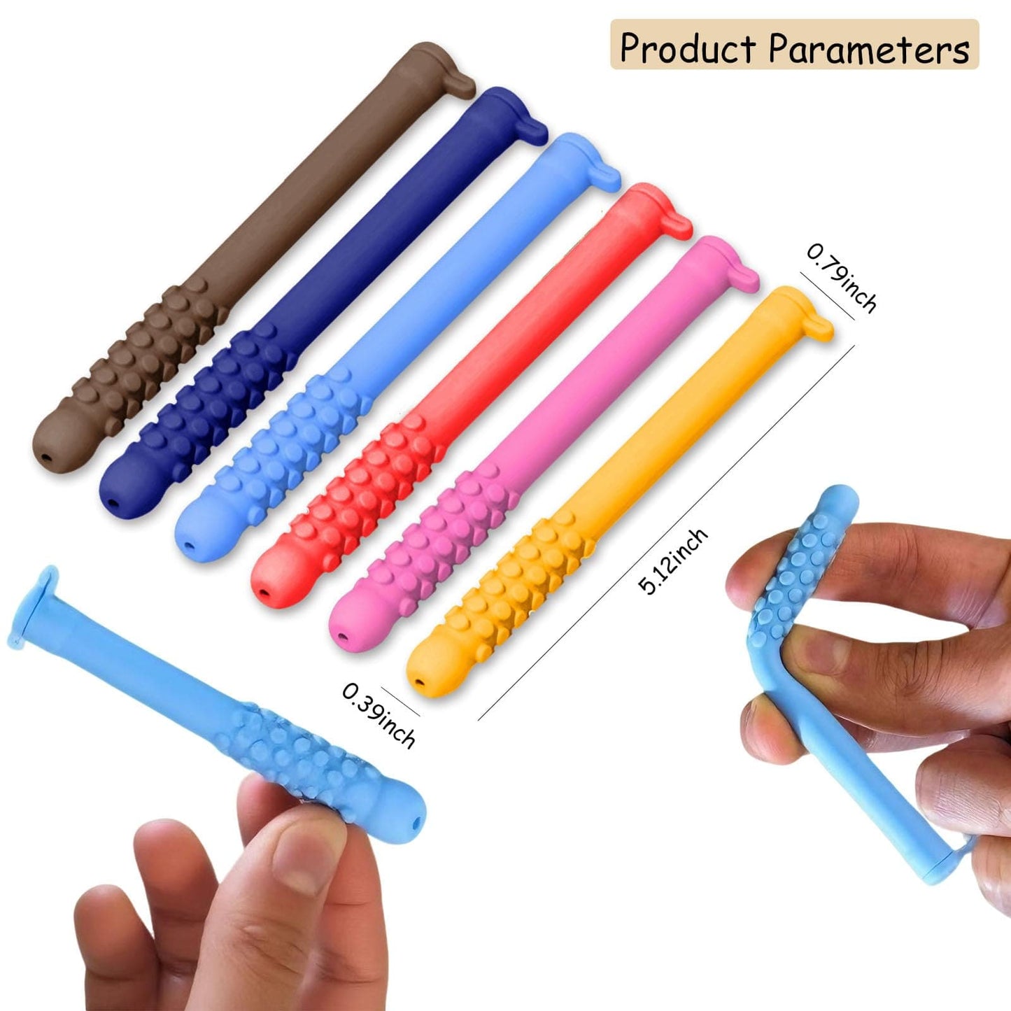 6-Pack Chewable Breather Sticks with Essential Oils – Focus & Fresh Breath