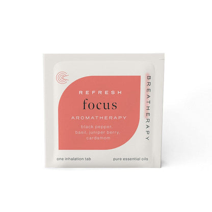 Breatherapy Aromatherapy Focus Patches - Black Pepper & Basil for Focus - 8-Pack