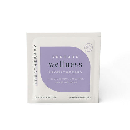 Breatherapy Aromatherapy Wellness Patches - Niaouli & Ginger Essential Oils for Immune Wellness - 8-Pack