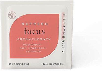Breatherapy Get Up + Go Kit – 8-Pack Aromatherapy InhalationTabs (Energy, Focus, Balance, Grounding)