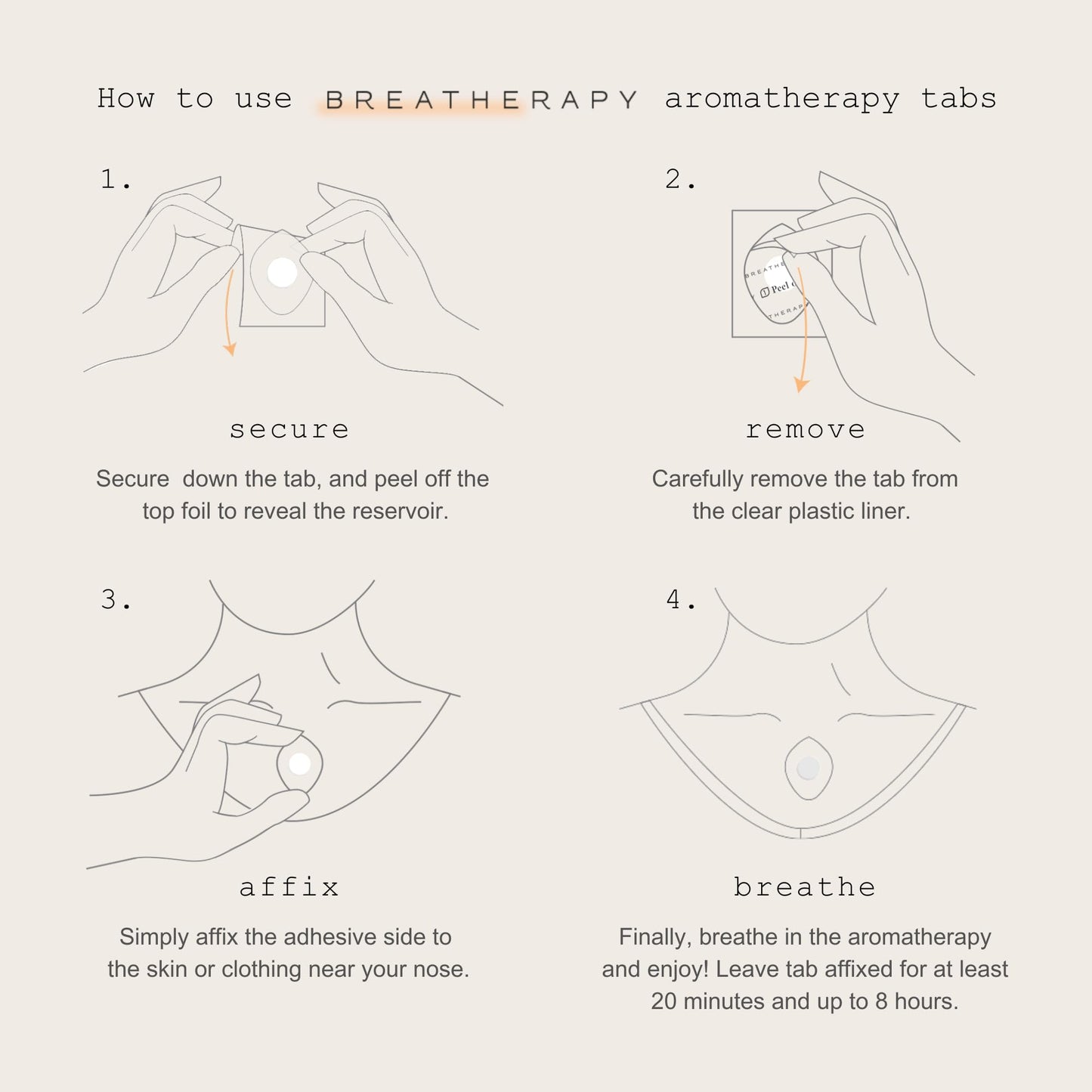 Breatherapy Serenity Kit - Essential Oil Inhalation Tabs (8-Pack)