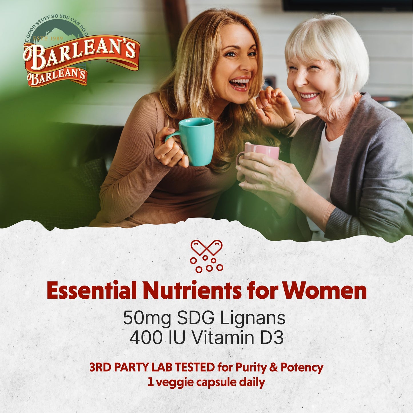 Brevail Plant Lignan Extract Capsules | Proactive Breast Health | 50 mg SDG Lignans from Flax Hulls | Estrogen Balance & PMS Mood Support | 30 Count