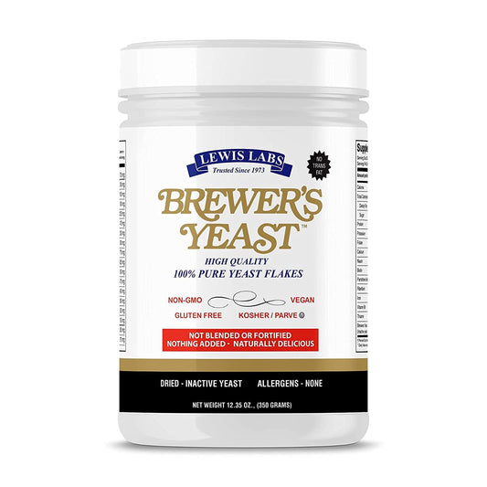 Brewer's Yeast Flakes for Lactation – Unsweetened, Gluten Free, Kosher | 1 Pack BritishVita | Premium UK Vitamins & Wellness Supplements
