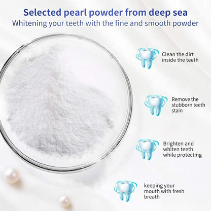 BREYLEE Teeth Whitening Powder – Pearl Essence Brightening Powder (1.05 oz) – Natural Teeth Whitener, Removes Coffee, Wine & Smoke Stains
