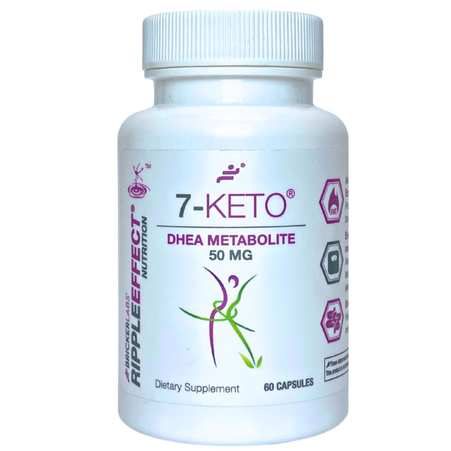Bricker Labs 7-Keto DHEA Metabolite 50 mg – Metabolic Support & Energy Balance, 60 Capsules