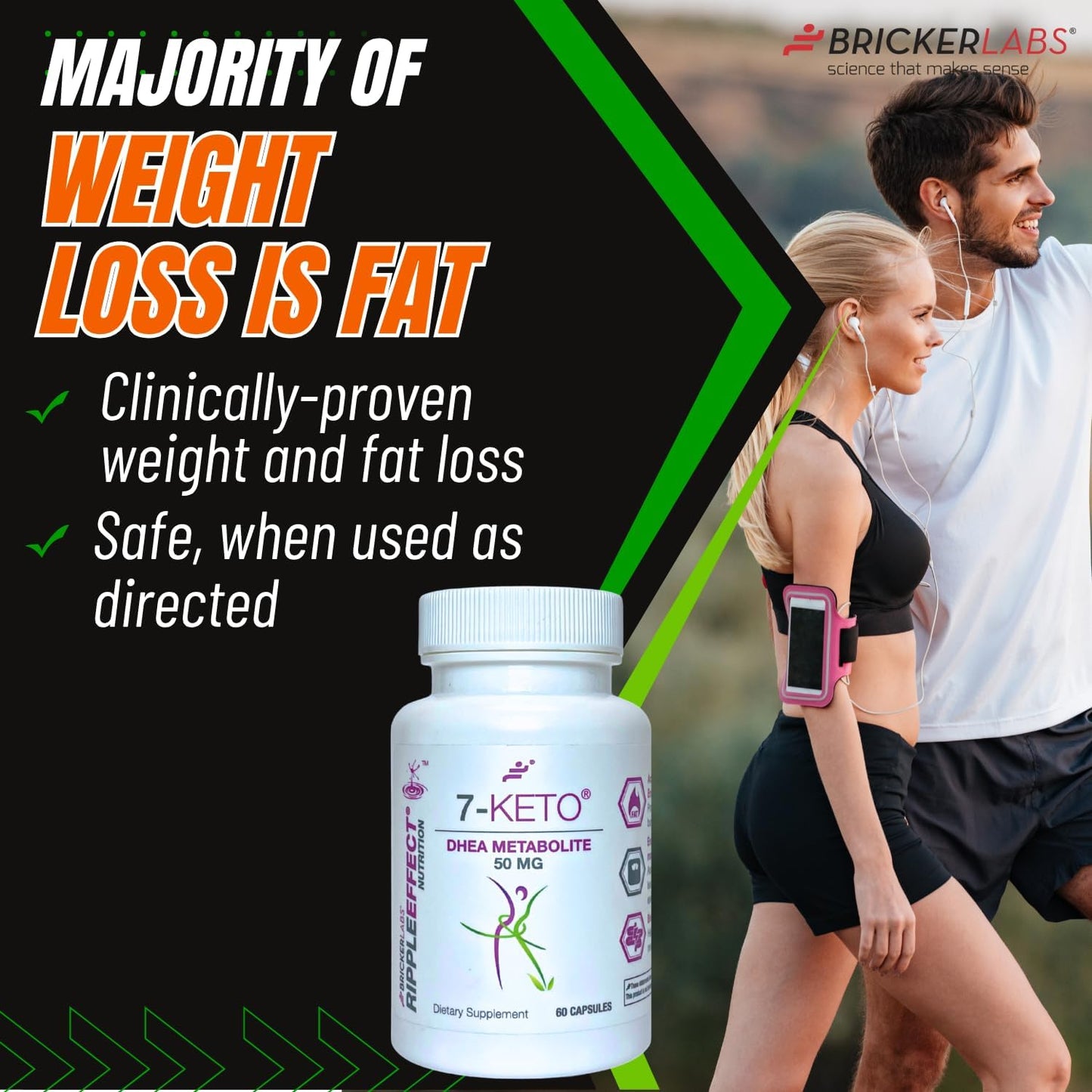 Bricker Labs 7-Keto DHEA Metabolite 50 mg – Metabolic Support & Energy Balance, 60 Capsules