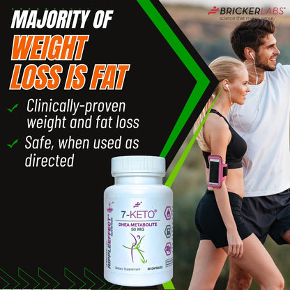 Bricker Labs 7-Keto DHEA Metabolite 50 mg – Metabolic Support & Energy Balance, 60 Capsules