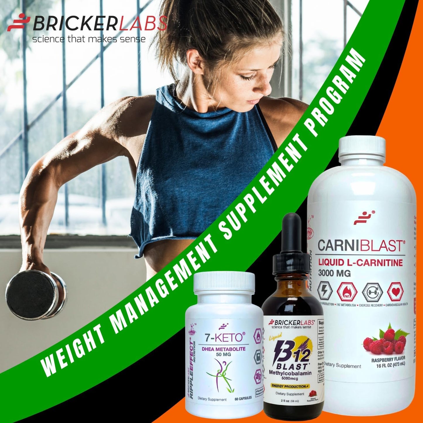 Bricker Labs 7-Keto DHEA Metabolite 50 mg – Metabolic Support & Energy Balance, 60 Capsules