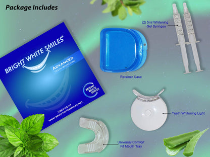 Bright White Smiles Teeth Whitening Kit with LED Light – Home Use