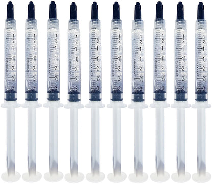 Bright White Smiles Teeth Whitening Gel Refill Kit - 10 Tubes, 44% Carbamide Peroxide