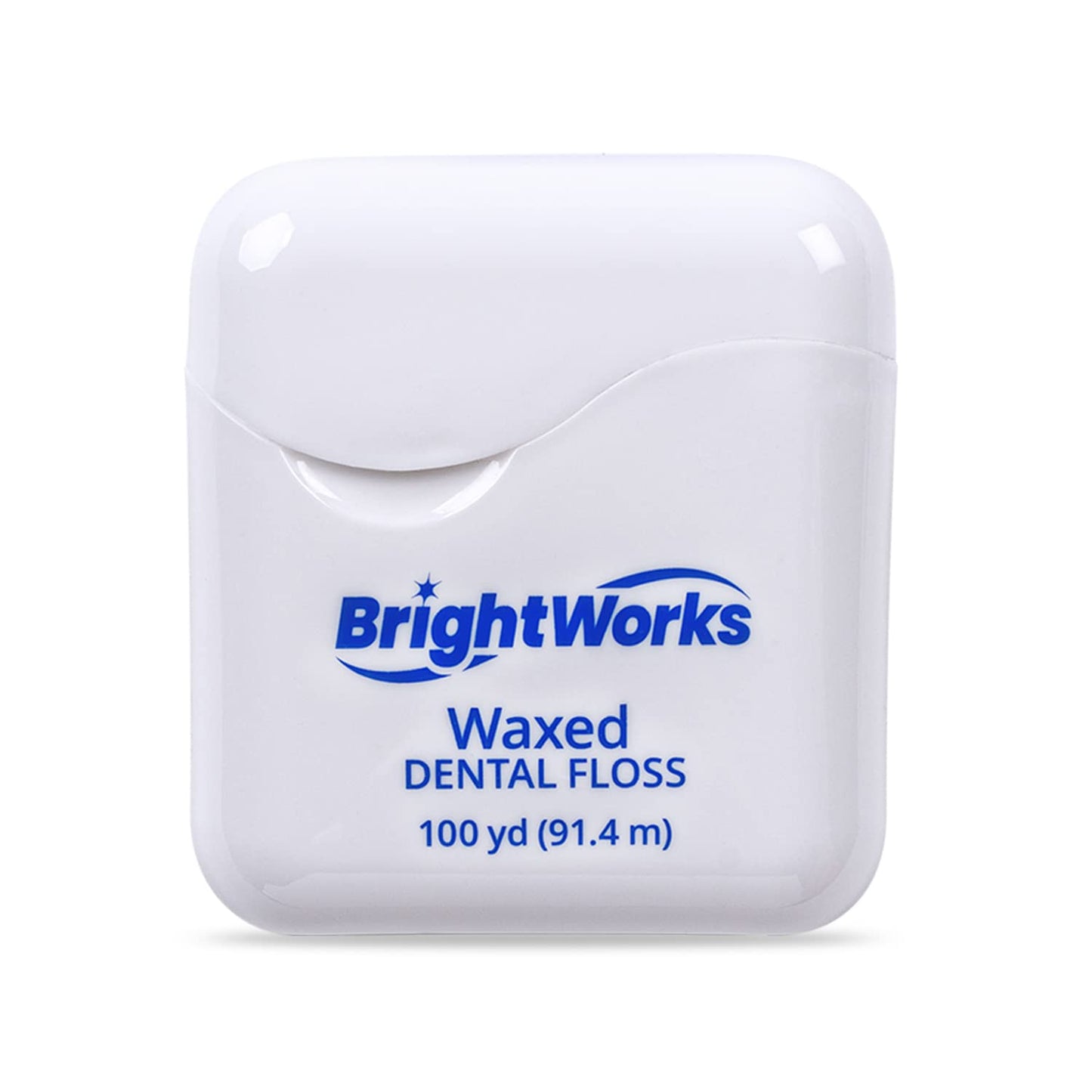 BrightWorks Waxed Dental Floss – 100 Yards (Pack of 4)