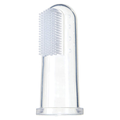 Brilliant Baby Finger Toothbrush – Silicone Gum Massager & Teether (Clear), 2 Count