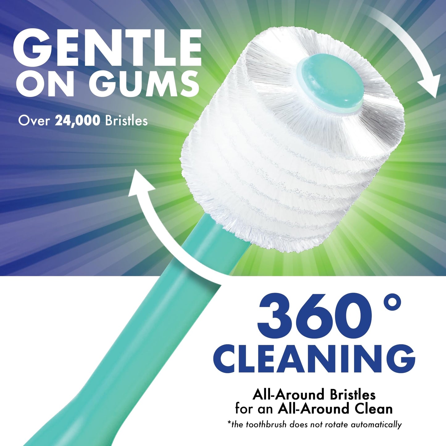 Brilliant Oral Care Baby Toothbrush – Ultra-Soft Bristles, 360° Round Head, Ages 0-2 (3 Pack)