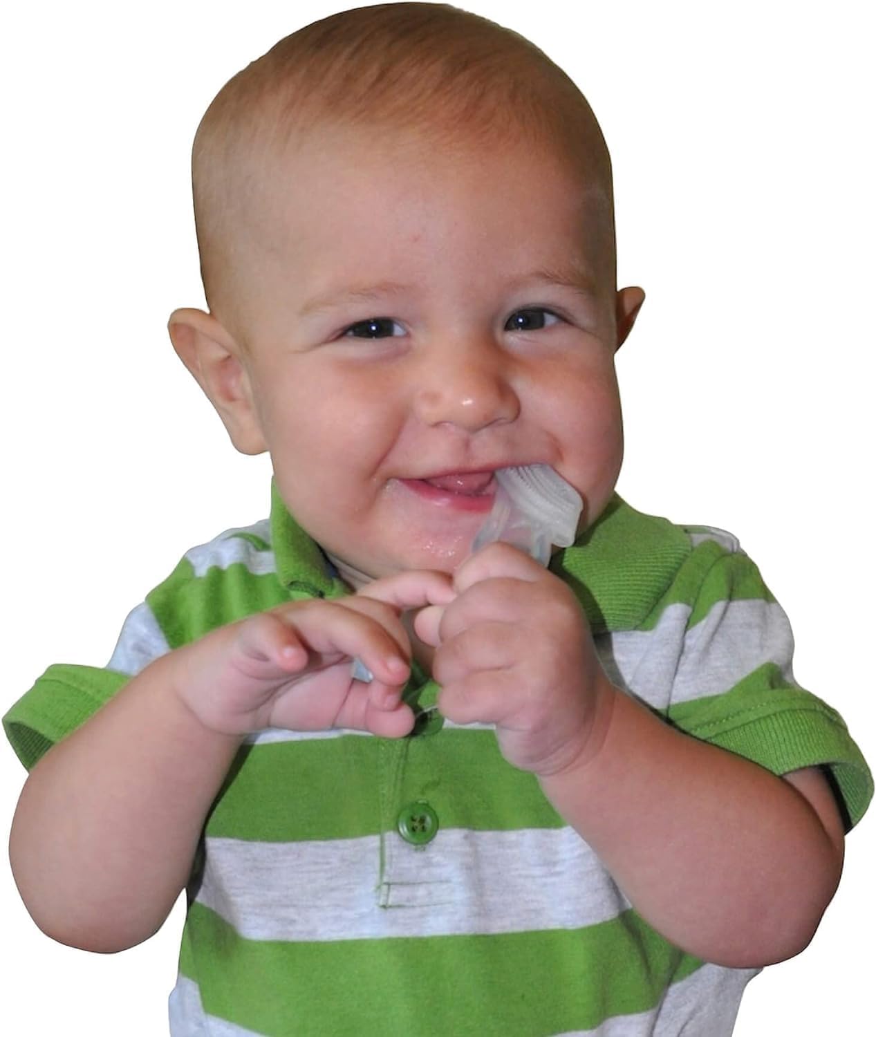 Brilliant Oral Care Baby's First Toothbrush – 2 Pack, Silicone Bristles, 4+ Months