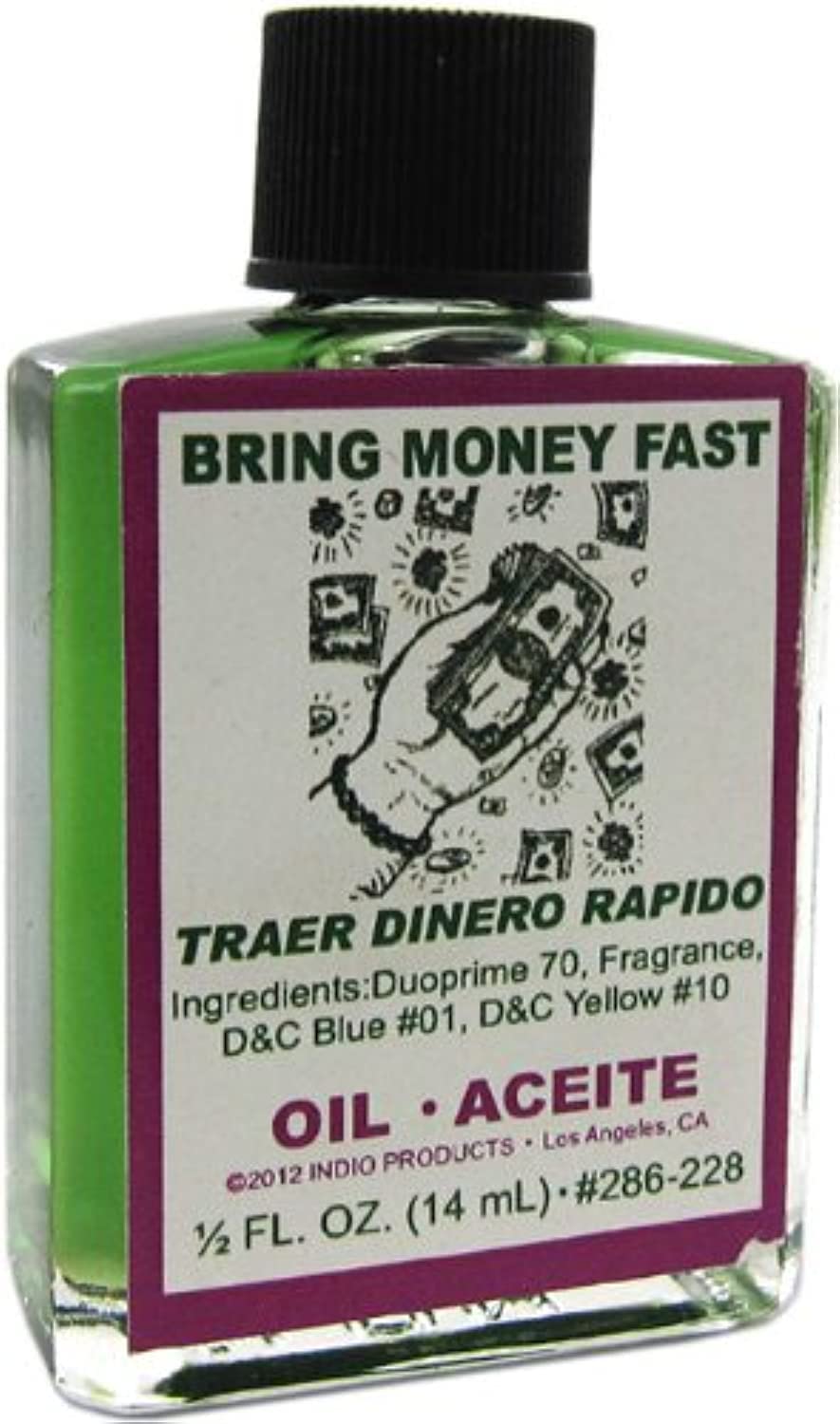 INDIO Bring Money Fast Oil 1/2 fl oz | Spiritual Wealth Oil