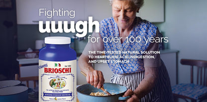 Brioschi Italian Lemon Effervescent for Heartburn and Upset Stomach, 8.5 oz