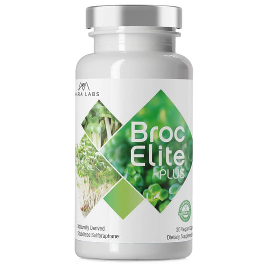 Broc Elite Plus by Mara Labs — Stabilized Sulforaphane Broccoli, Zero Glyphosate, 30 Veg Capsules BritishVita | Premium UK Vitamins & Wellness Supplements