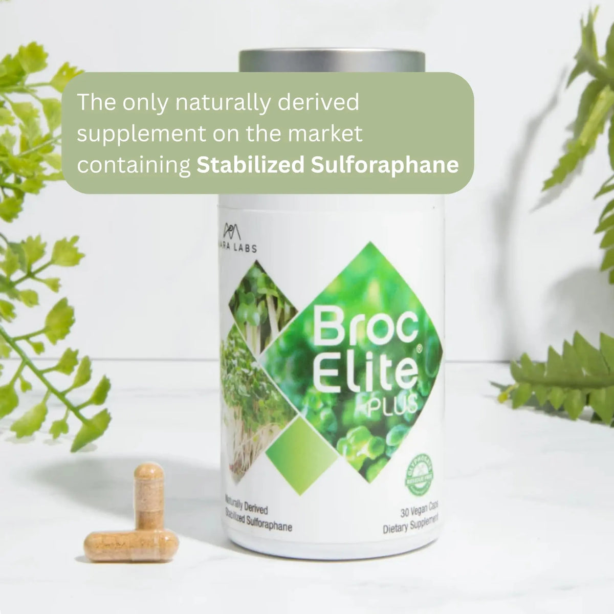 Broc Elite Plus by Mara Labs — Stabilized Sulforaphane Broccoli, Zero Glyphosate, 30 Veg Capsules BritishVita | Premium UK Vitamins & Wellness Supplements