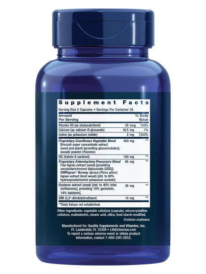 Life Extension Breast Health Formula – Hormone Balance, 60 Capsules