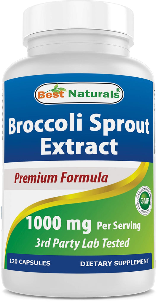 Best Naturals Broccoli Sprouts Extract 1000 mg - 120 Count BritishVita | Premium UK Vitamins & Wellness Supplements