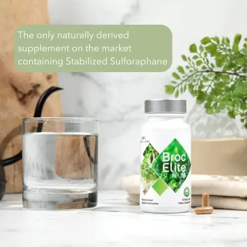BrocElite Plus by Mara Labs – Stabilized Sulforaphane Broccoli Supplement, Glyphosate-Free, 60 Veg Capsules BritishVita | Premium UK Vitamins & Wellness Supplements