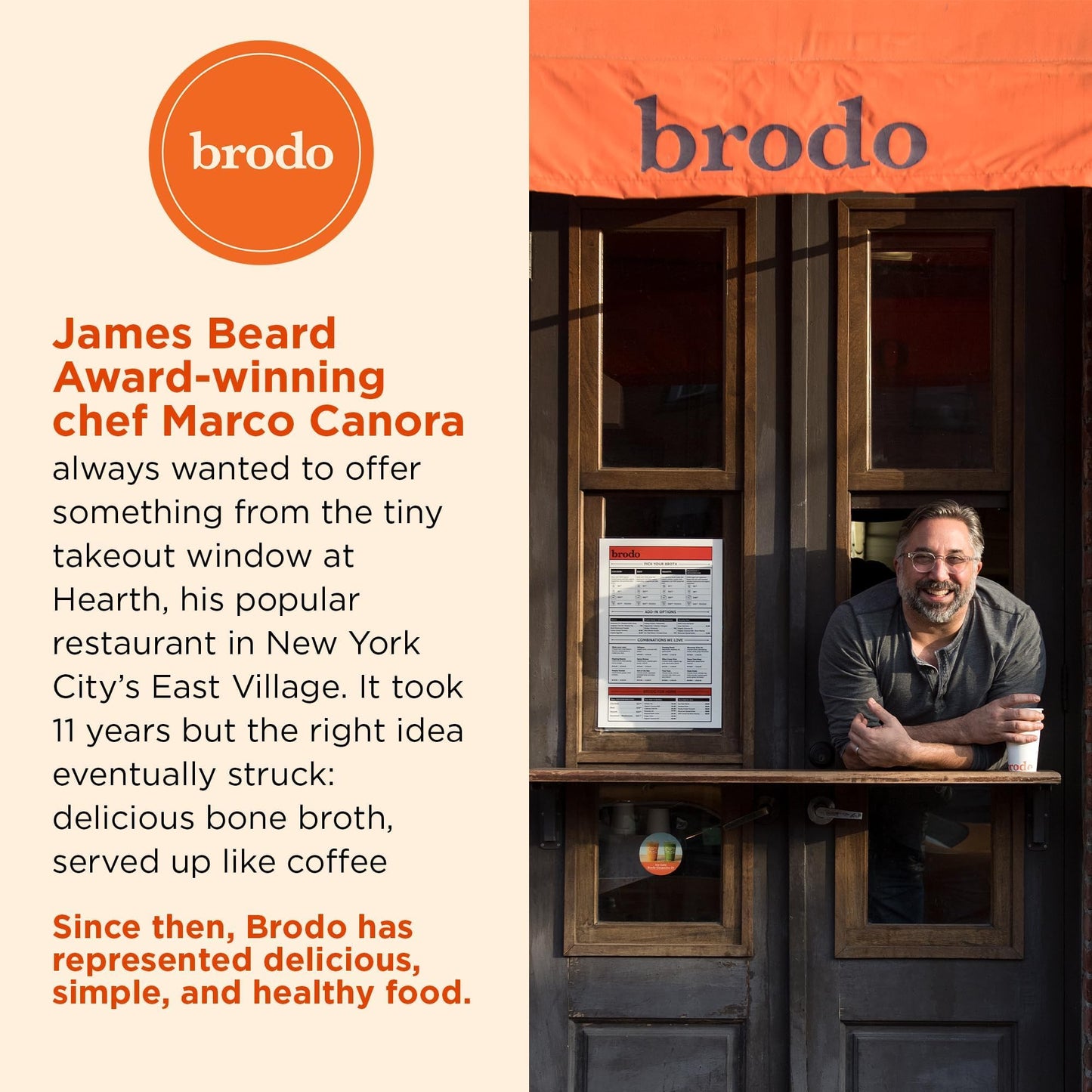 Brodo Organic Chicken Bone Broth with Collagen — Low Sodium, Protein-Rich (4x25 oz Pouches)