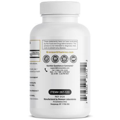 Bronson Acetyl L-Carnitine 500 MG – High Potency (120 Capsules, Non-GMO)