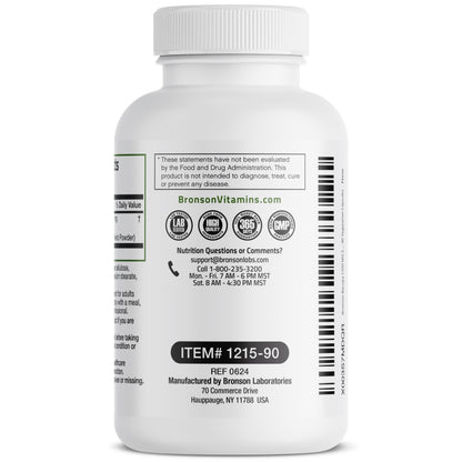 Bronson Bacopa Supports Brain Function & Mental Performance – Non-GMO, 90 Veg Capsules