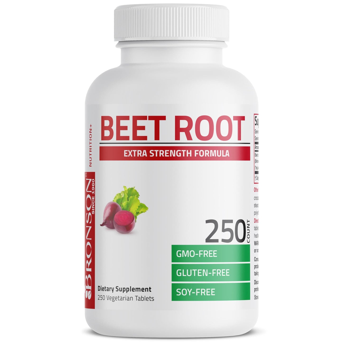 Bronson Beet Root Extra Strength – Non-GMO, 250 Vegetarian Tablets