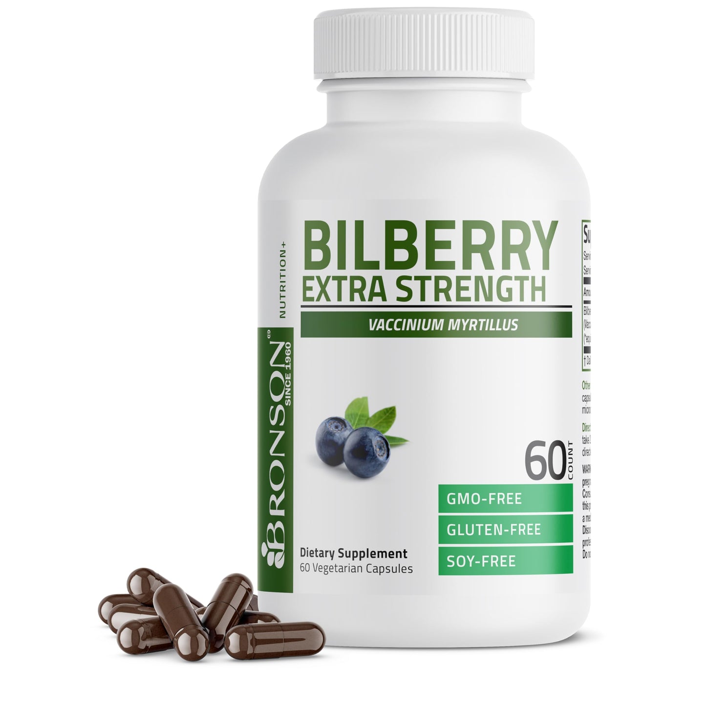 Bronson Bilberry Extra Strength 3000 mg – Eye Health & Vision Support (60 Veg Caps)