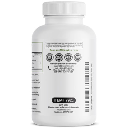 Bronson Milk Thistle Silymarin Marianum & Dandelion Root – Liver Health Support, 250 Capsules