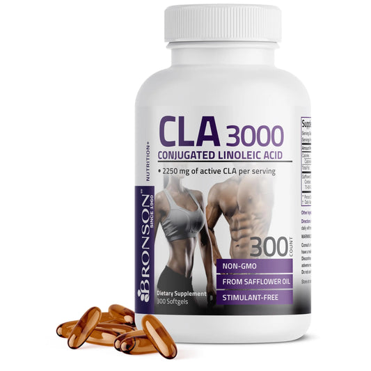 Bronson CLA 3000 Extra High Potency – 2250 mg CLA per Serving BritishVita | Premium UK Vitamins & Wellness Supplements