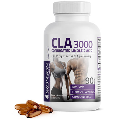 Bronson CLA 3000 – Extra High Potency, 90 Softgels