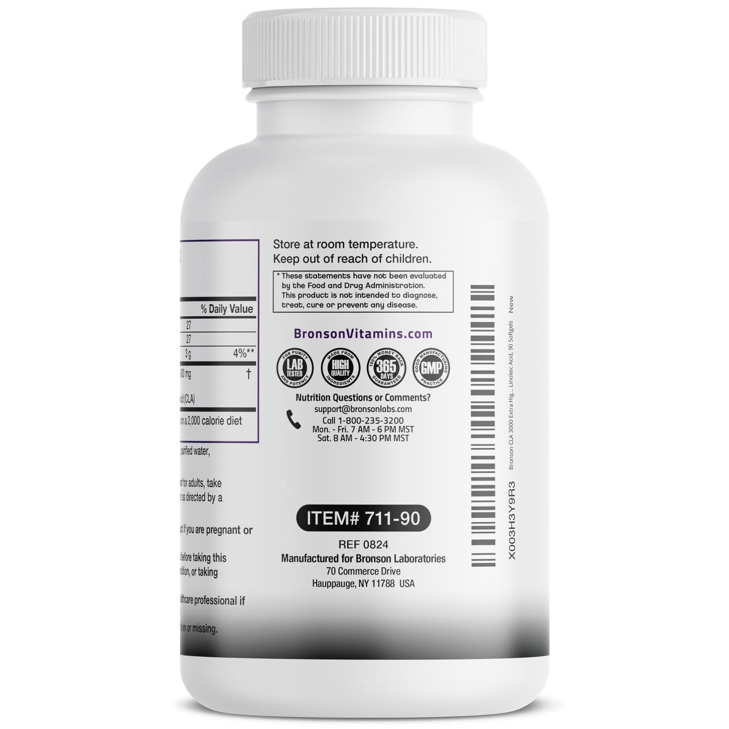 Bronson CLA 3000 – Extra High Potency, 90 Softgels